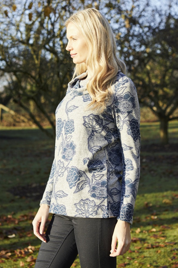 Lily and Me Relaxed Jumper Kimono Grey
