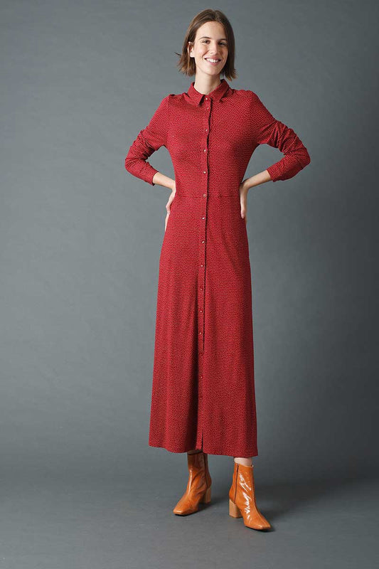 Indi & Cold Tricot Dress Vino