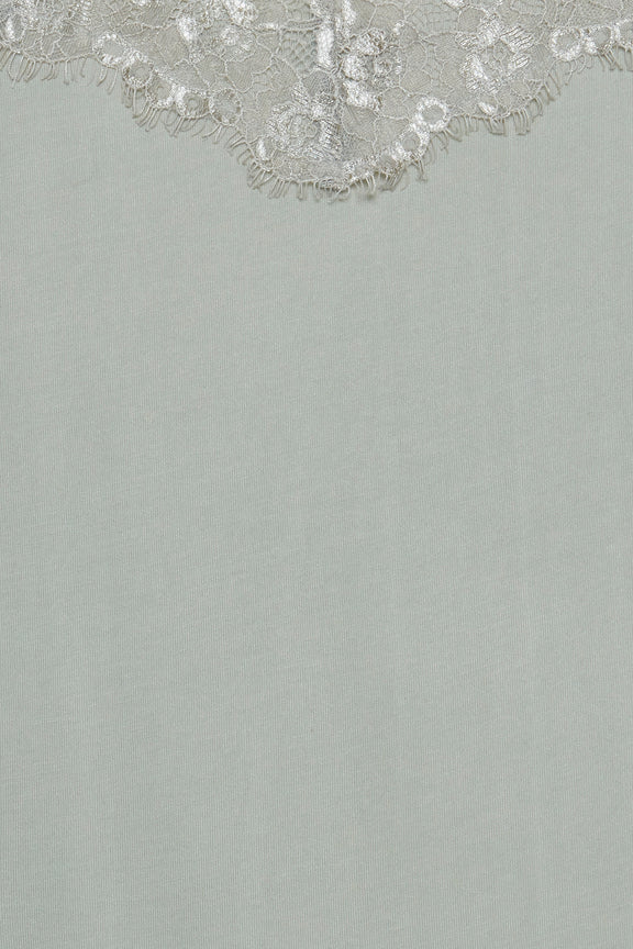 Ichi Like Vest Top Aqua Grey