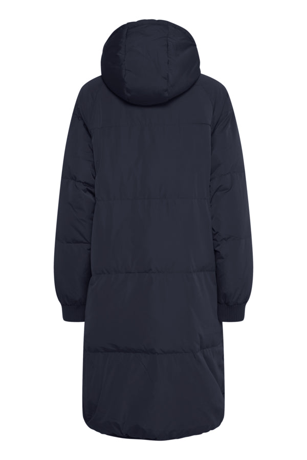 Ichi Bunala Down Coat Dark Navy 