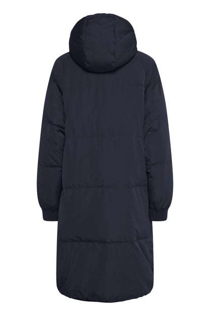 Ichi Bunala Down Coat Dark Navy 