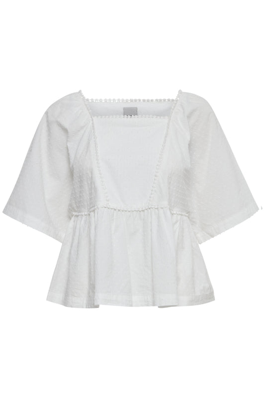 Ichi Falan Blouse Cloud Dancer