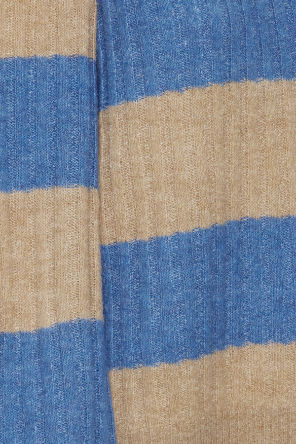 Ichi Kamara Stripe Jumper French Blue