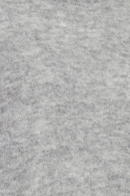Ichi Kamara Jumper Plain Grey Melange Grey