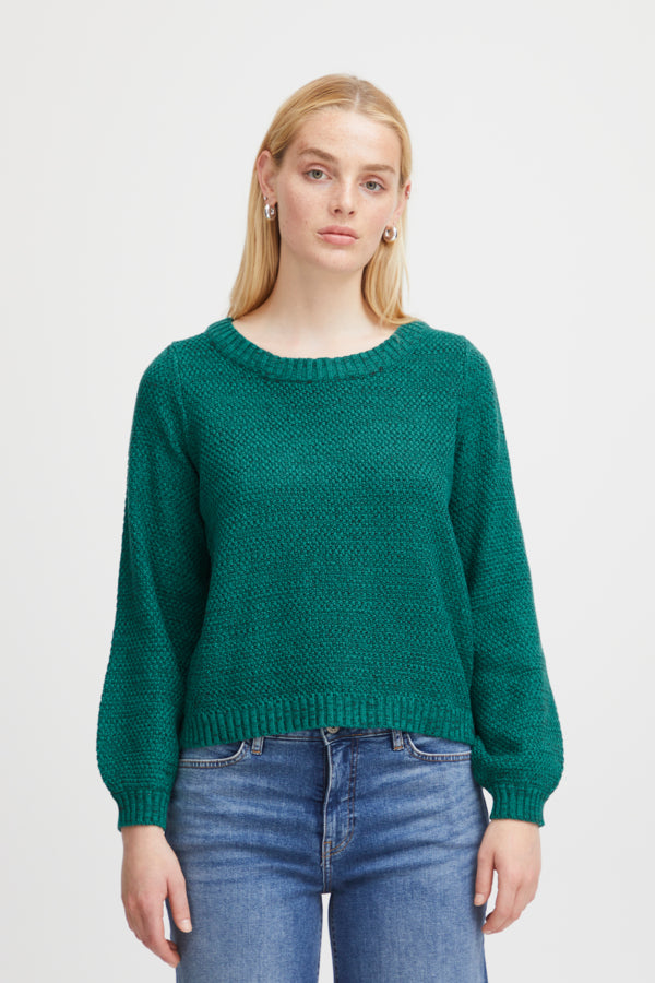 Ichi Noelle Jumper Cadmium Green Green