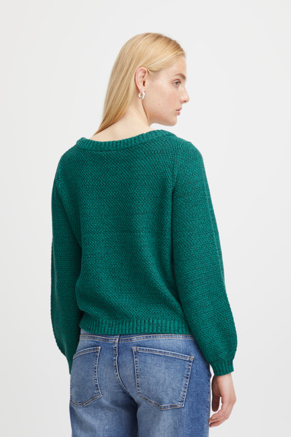 Ichi Noelle Jumper Cadmium Green Green