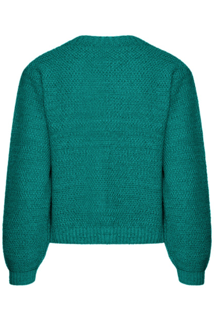 Ichi Noelle Cardigan Cadmium Green 