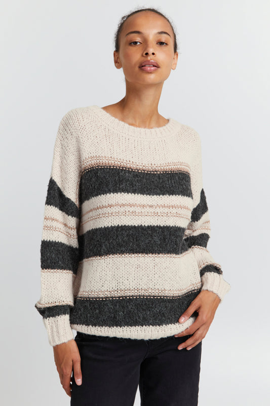 Ichi Sansa Jumper Crystal Grey