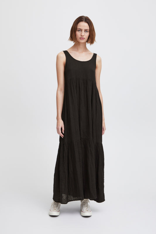 Ichi Foxa Maxi Dress Black