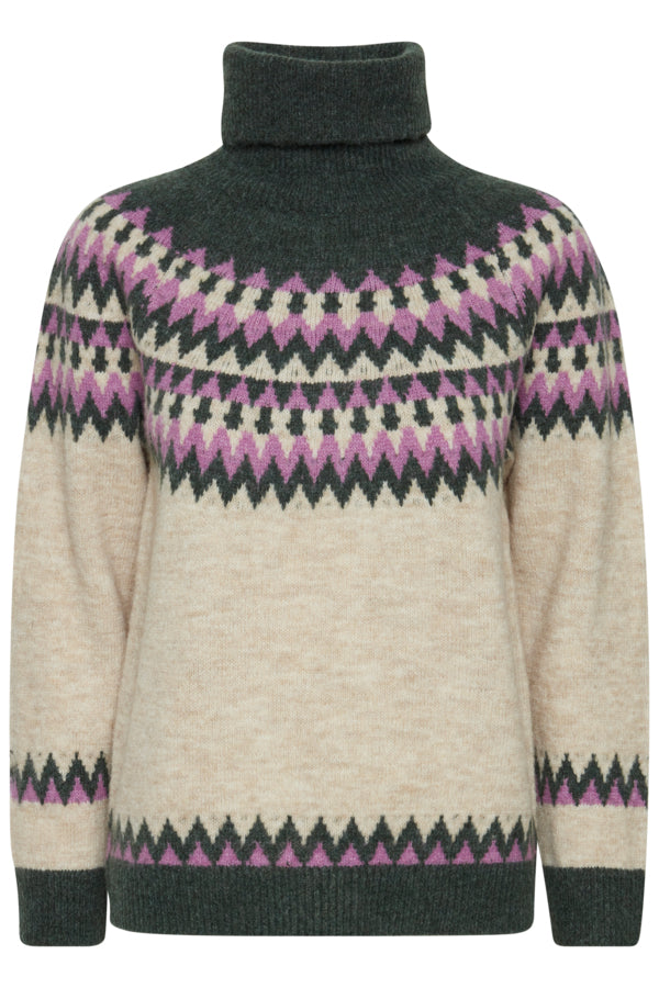 Ichi Povoke Long Sleeve Oatmeal 