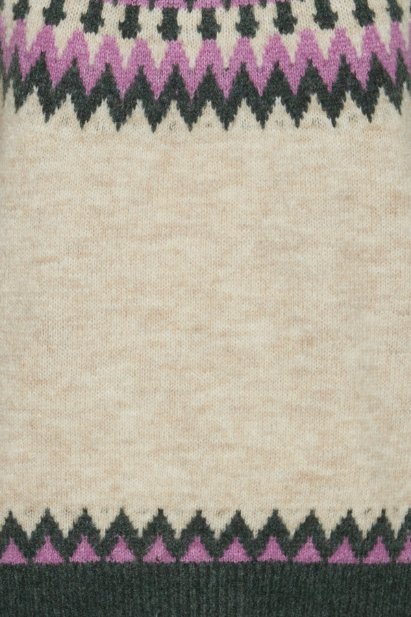 Ichi Povoke Long Sleeve Oatmeal 