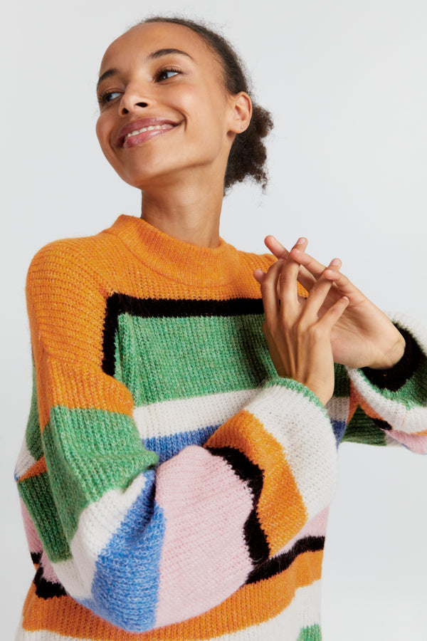 Ichi Kamara Stripe Jumper Multi