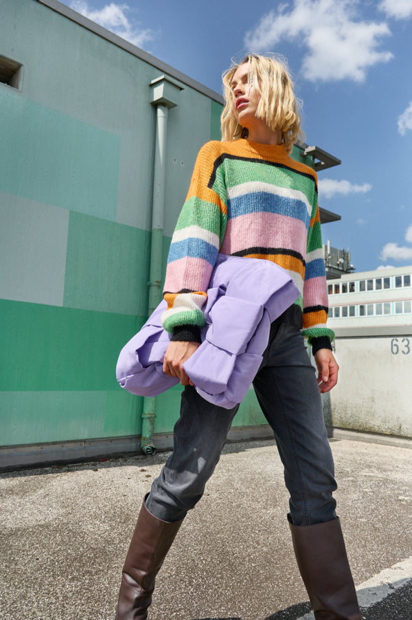 Ichi Kamara Stripe Jumper Multi