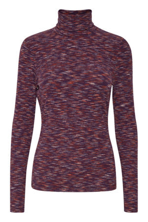 Ichi Naia Polo Neck Purple