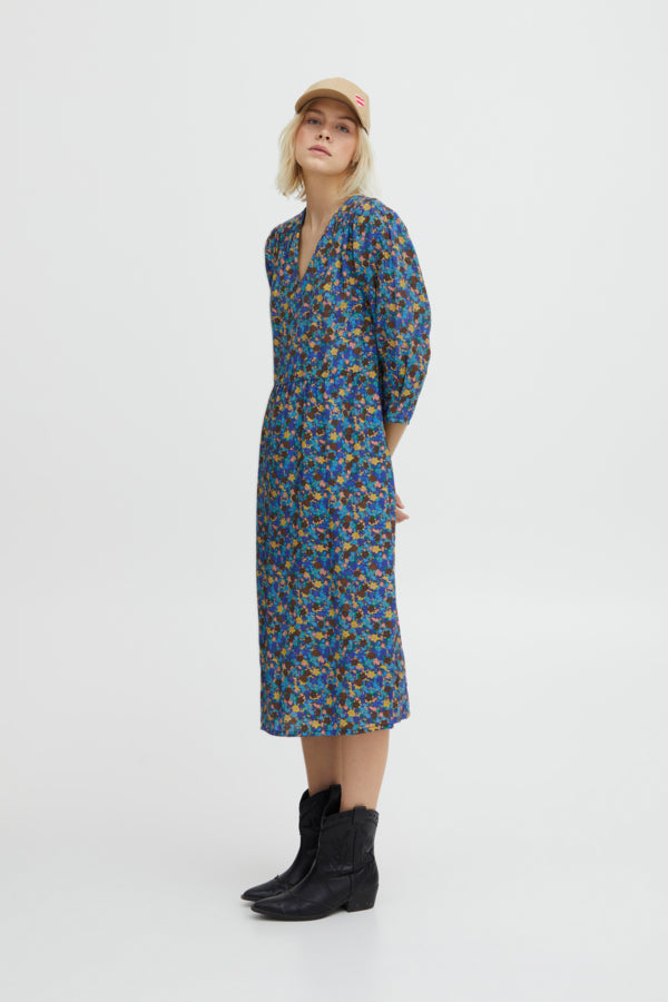 Ichi Tilla Dress Blithe Blue