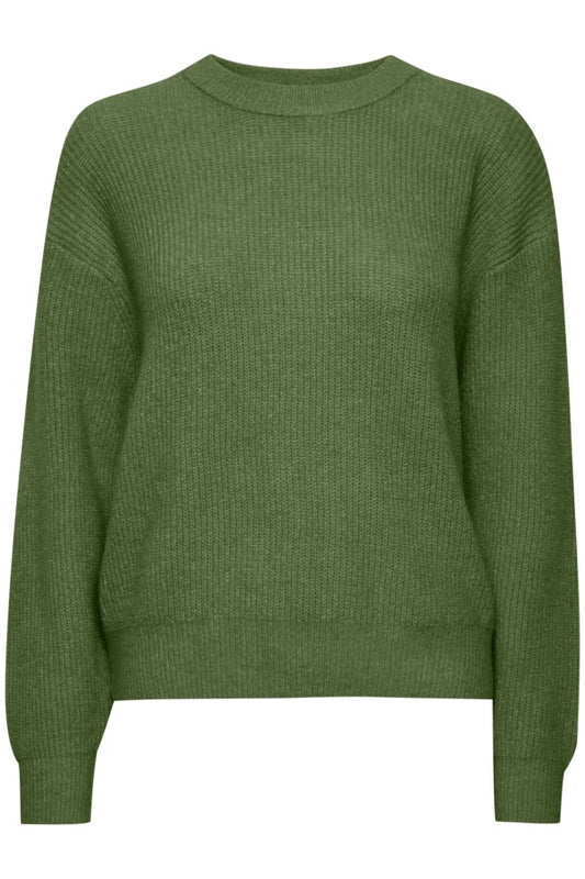 Ichi Dusty Jumper Willow Green