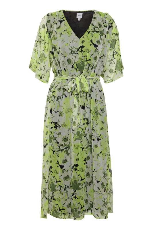 Ichi Kanui Dress Willow Bough Green