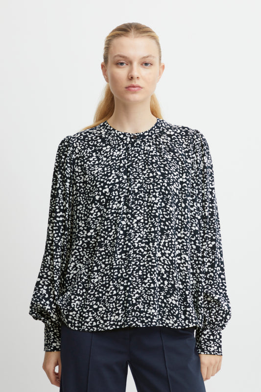 Ichi Carolina Shirt Total Eclipse Blue
