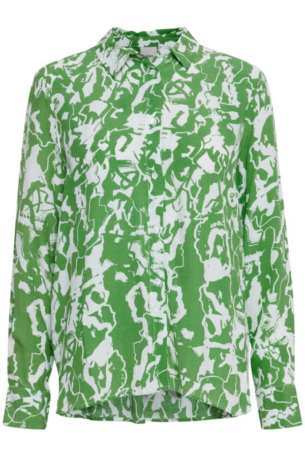 Ichi Regine Shirt Greenbriar Green