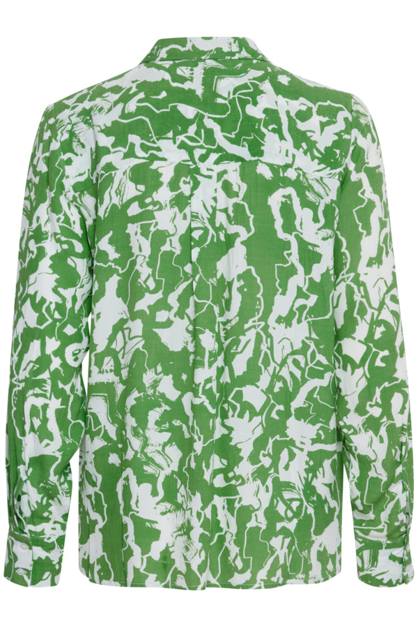 Ichi Regine Shirt Greenbriar Green