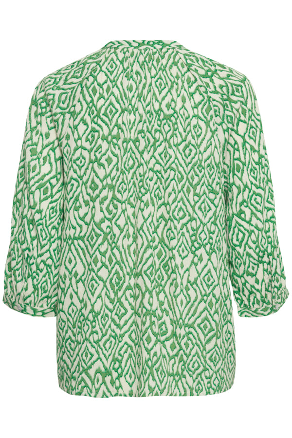 Ichi Marrakech Shirt Greenbriar Ikat 