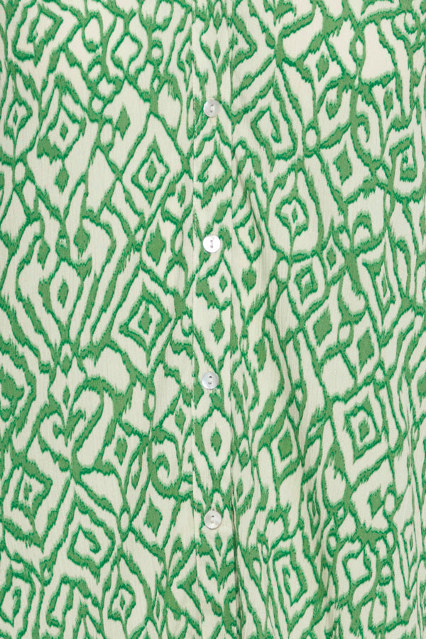 Ichi Marrakech Shirt Greenbriar Ikat 