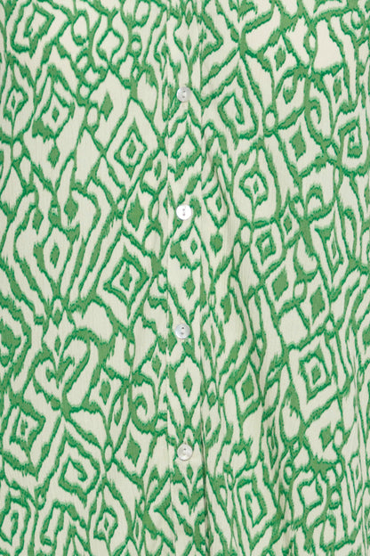 Ichi Marrakech Shirt Greenbriar Ikat 