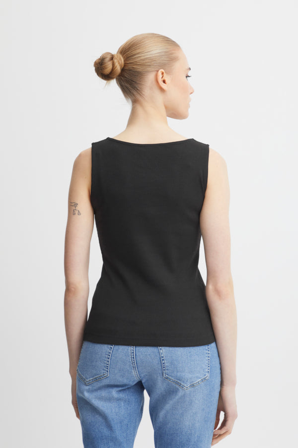 Ichi Oreta Top Black Black