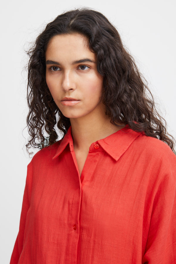 Ichi Foxa Beach Shirt Grenadine