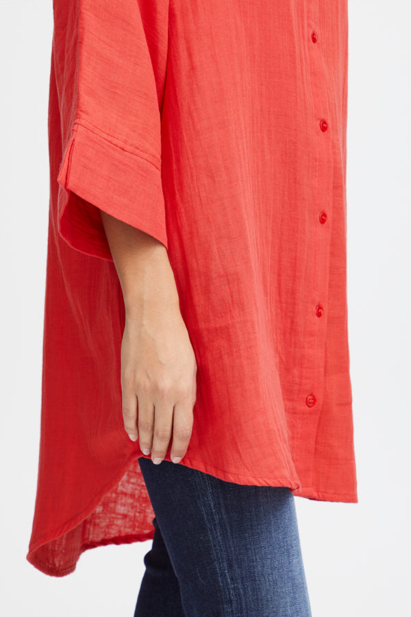 Ichi Foxa Beach Shirt Grenadine