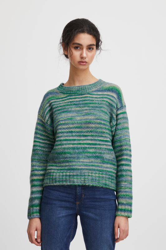 Ichi Delor Jumper Cadmium Green Green