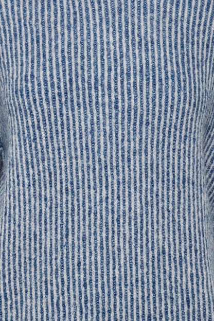 Ichi Kamara Stripe Jumper True Blue 