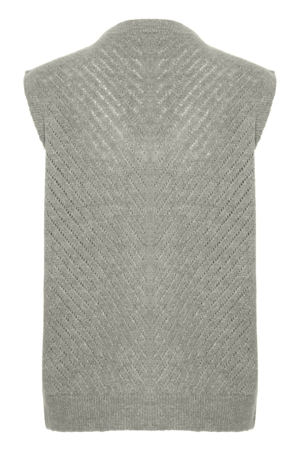 Ichi Kamara Waistcoat Grey Melange 