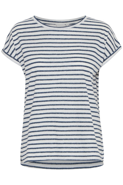 Ichi Yulietta Short Sleeve Top Total Eclipse