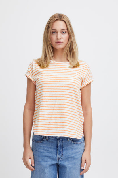 Ichi Yulietta Short Sleeve Top Total Eclipse