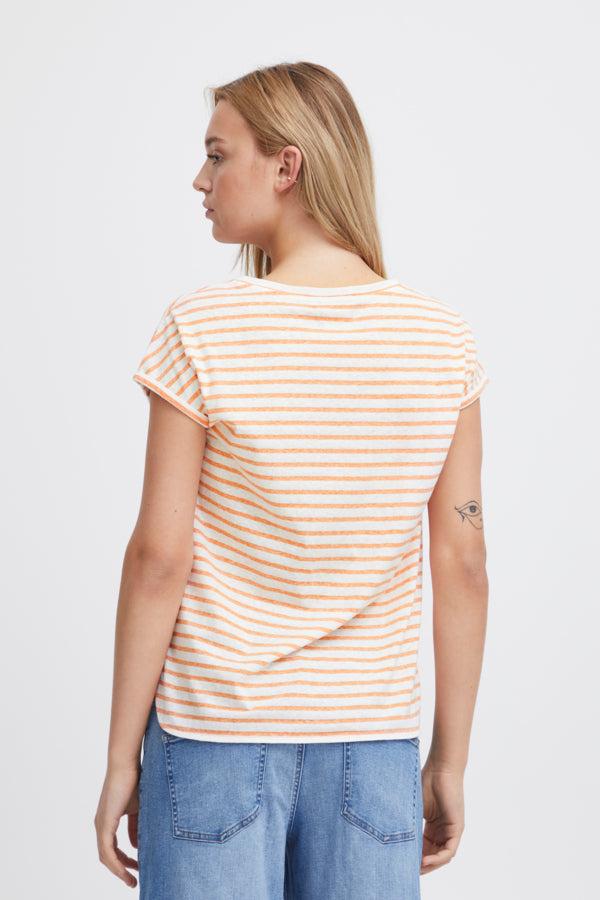 Ichi Yulietta Short Sleeve Top Total Eclipse