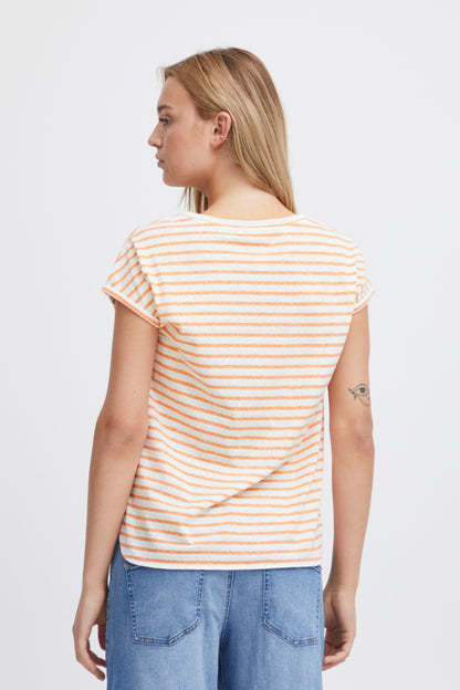 Ichi Yulietta Short Sleeve Top Total Eclipse