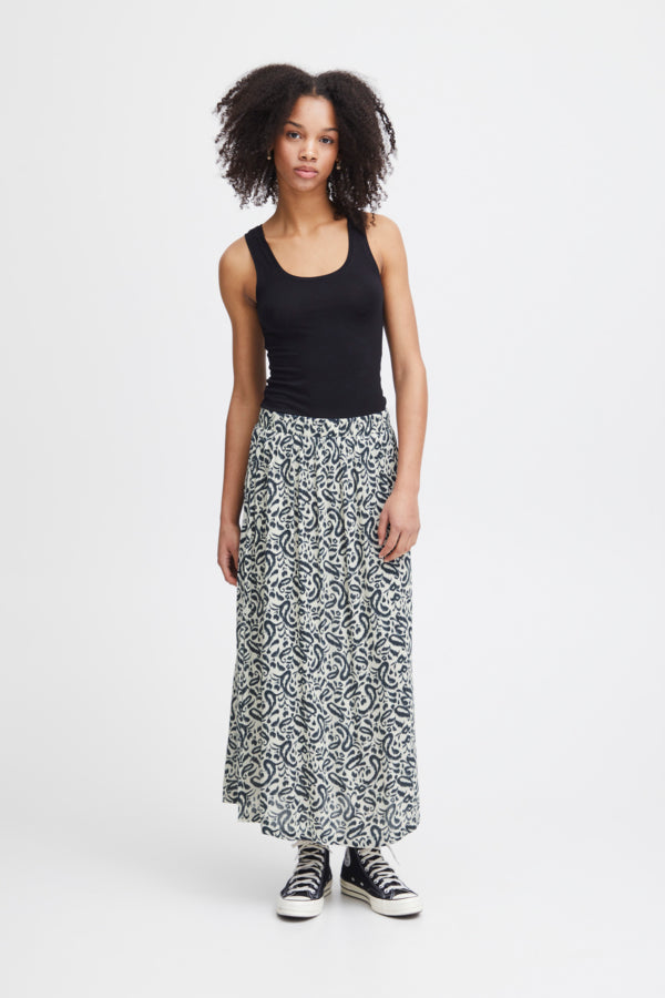 Ichi Marrakech Printed Skirt Love Potion
