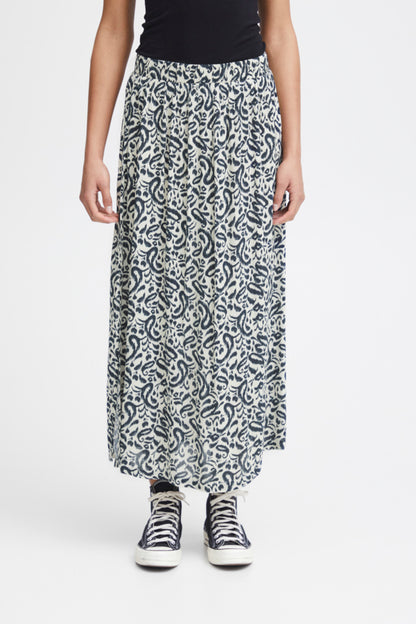 Ichi Marrakech Printed Skirt Love Potion