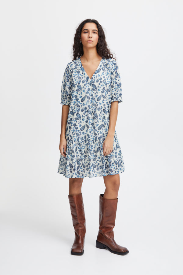 Ichi Emmeretta Dress Baleine