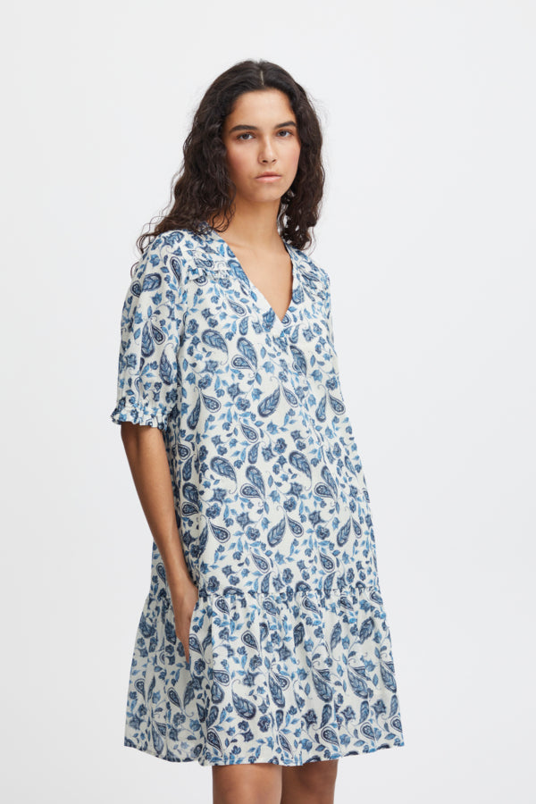 Ichi Emmeretta Dress Baleine