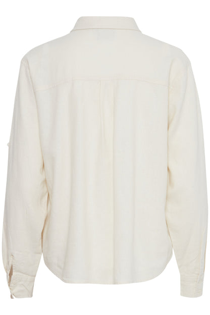 Ichi Lino Shirt Cloud Dancer