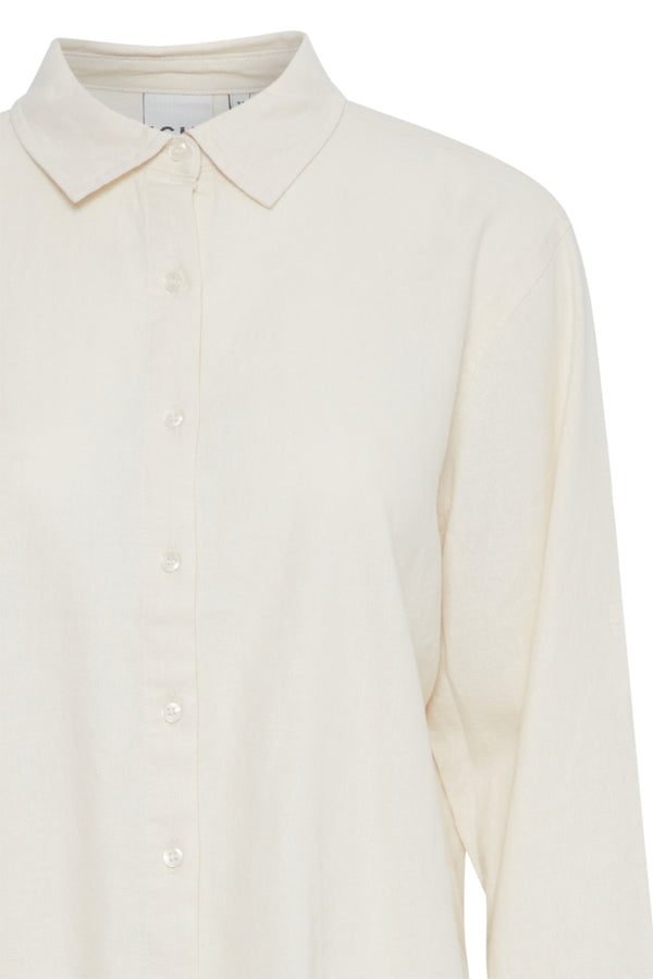 Ichi Lino Shirt Cloud Dancer