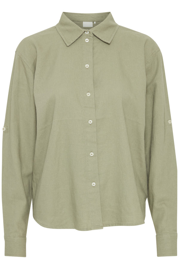 Ichi Lino Shirt Cloud Dancer