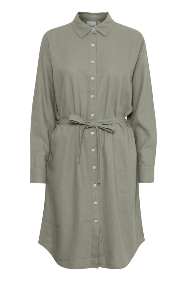 Ichi Lino Shirt Dress 