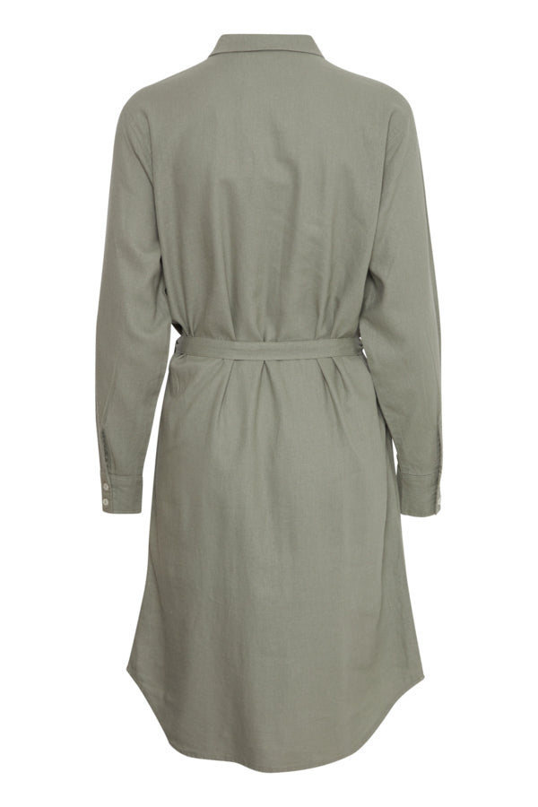Ichi Lino Shirt Dress 