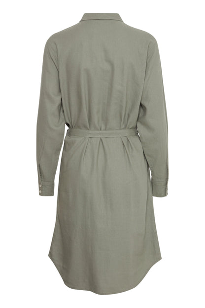 Ichi Lino Shirt Dress 