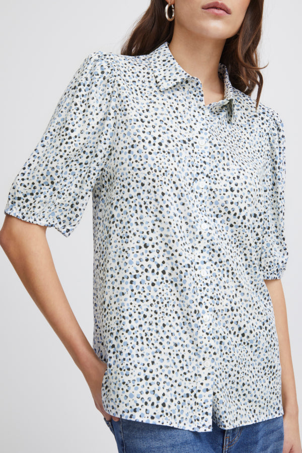 Ichi Aya Shirt Coral Rose