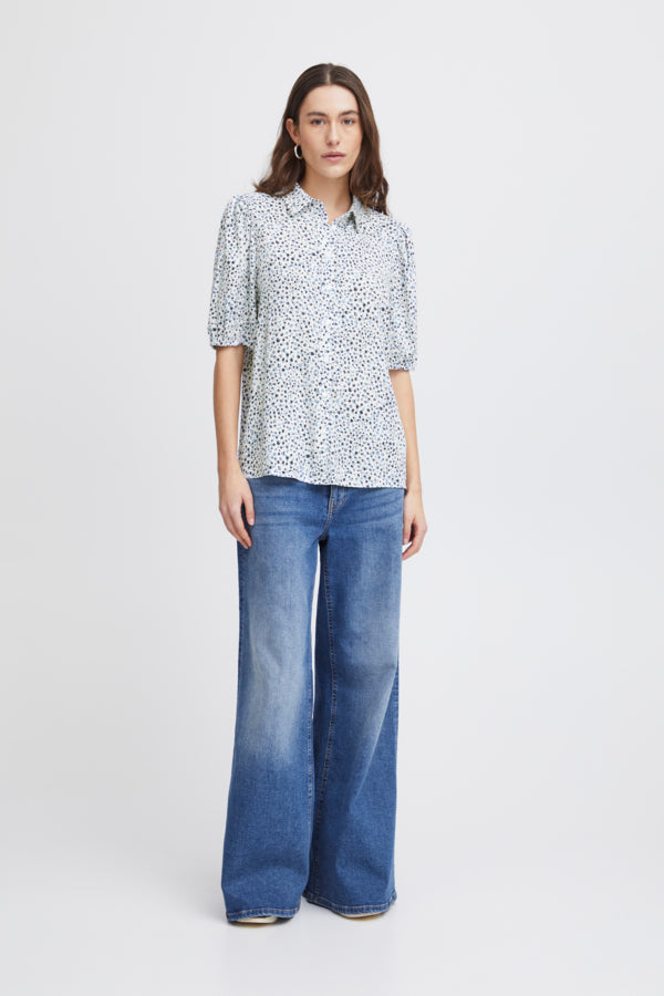 Ichi Aya Shirt Coral Rose