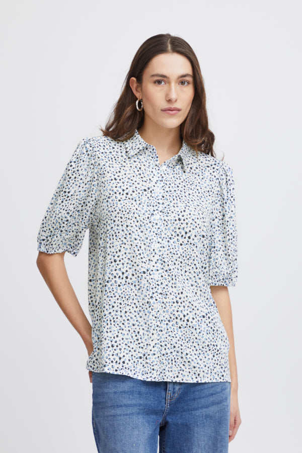 Ichi Aya Shirt Coral Rose